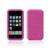 Belkin Sonic Wave Two-Tone Silicone Sleeve for iPod touch (2nd Gen), Pink/Translucent White (F8Z364EAPKW)